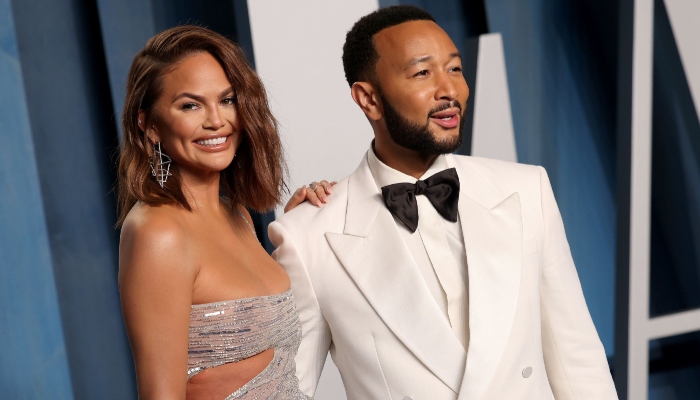 Chrissy Teigen ditches white gown, wears corset dress for vow-renewals with John Legend