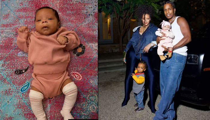 Rihanna and A$AP Rocky unveil first photos with baby son Riot Rose