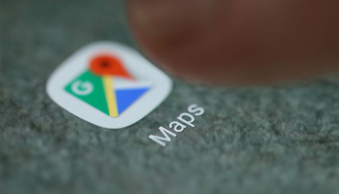 The Google Maps app logo is seen on a smartphone in this picture illustration taken September 15, 2017. - Reuters