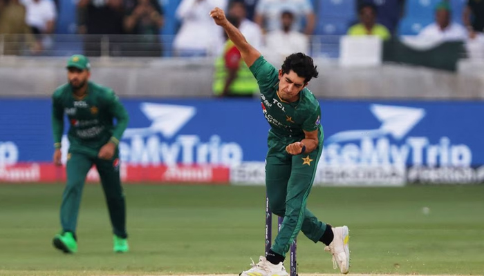 Asia Cup - Final - Pakistan v Sri Lanka - Dubai International Stadium, Dubai, United Arab Emirates - September 11, 2022, Pakistans Naseem Shah in action. — Reuters