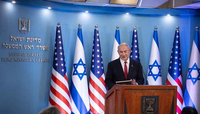 Israeli Prime Minister Benjamin Netanyahu speaks during an event marking the acceptance of Israel into the United States government’s visa waiver program, in Jerusalem, September 28, 2023. —Reuters