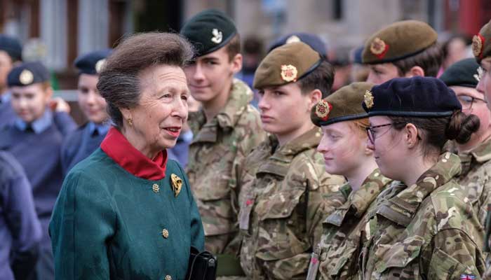 Princess Anne visits war memorial