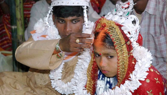 Millions of children, particularly in poorer rural areas, are forced to tie the knot in India. —AFP/file