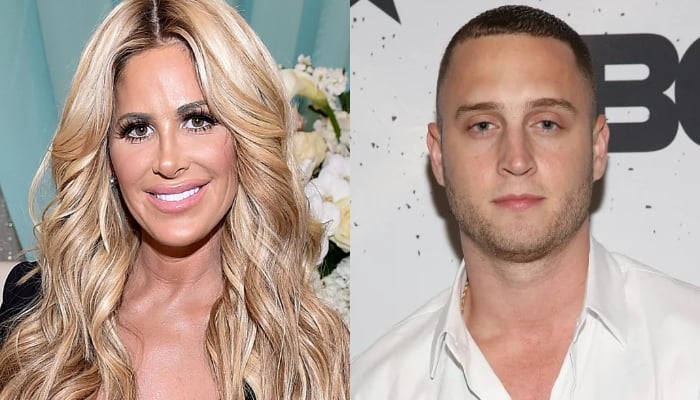 Kim Zolciak was spotted getting flirty with Tom Hanks and Rita Wilsons son Chet Hanks amid her messy divorce