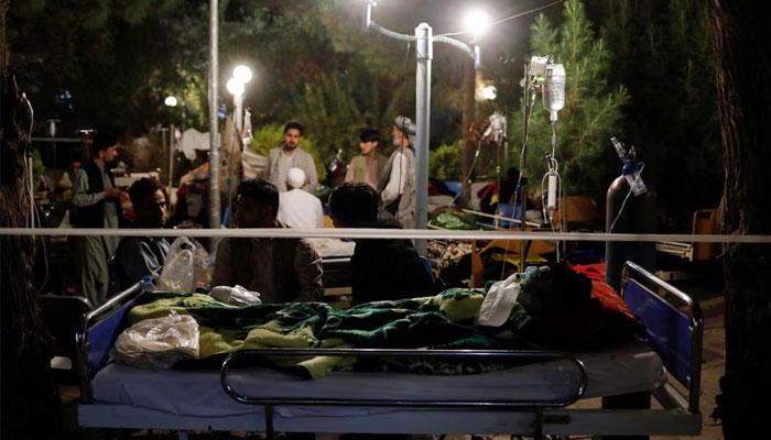 Afghans injured during the recent earthquake receive treatment at a hospital compound in Herat, Afghanistan October 8, 2023. — Reuters