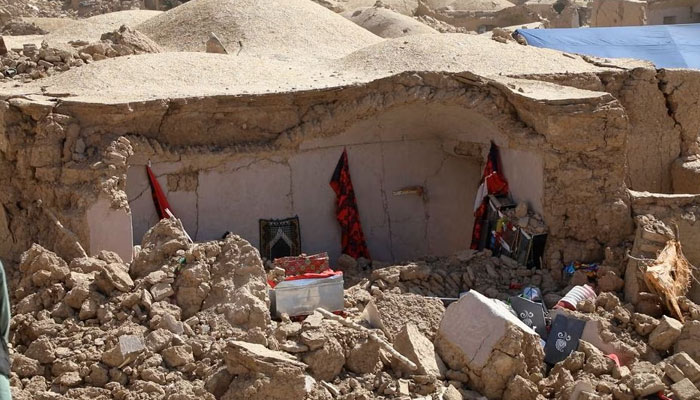 A view of a house damaged by an earthquake, in Herat province in Afghanistan October 8, 2023. — Reuters