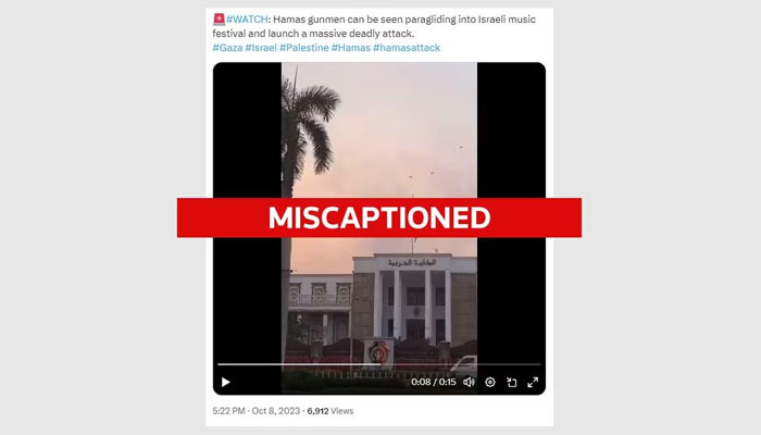 A screengrab of a miscaptioned tweet that has contributed to the spread of misinformation during Israel-Gaza war. — Reuters