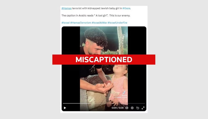 A screengrab of a miscaptioned tweet that has contributed to the spread of misinformation during Israel-Gaza war. — Reuters