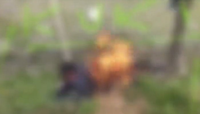 A picture from the undated video.—X/file