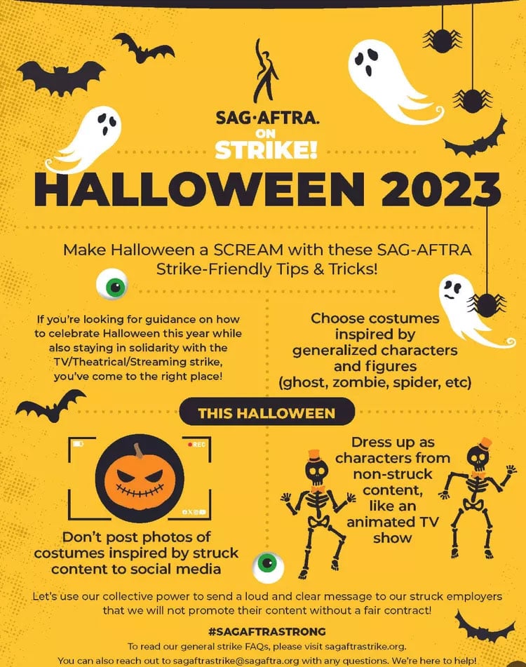 Actors blast SAG-AFTRA for strict Halloween costume rules