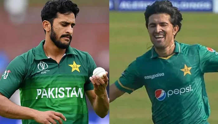 Pakistan’s pacers Hasan Ali (left) and Mohammad Wasim Jr. — AFP/File