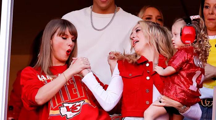 Taylor Swift Sent Brittany Mahomes '1989 (Taylor's Version)' Cardigan