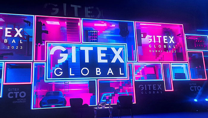 The centre stage of Gitex Global at the Dubai World Trade Centre in Dubai, United Arab Emirates. — Photo by author