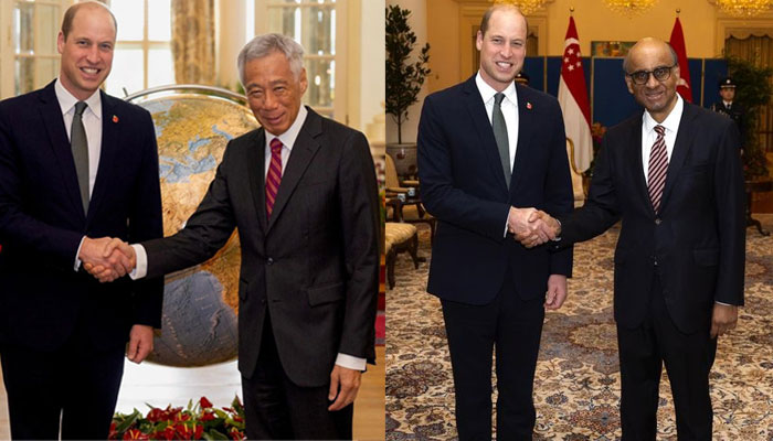 Prince William meets PM Lee Hsien Loong, President Tharman in Singapore