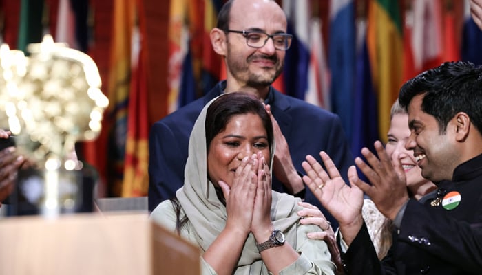 Sister Zeph received her award on November 8, 2023 at a ceremony that took place at UNESCOs General Conference in Paris. — X/@AAzoulay