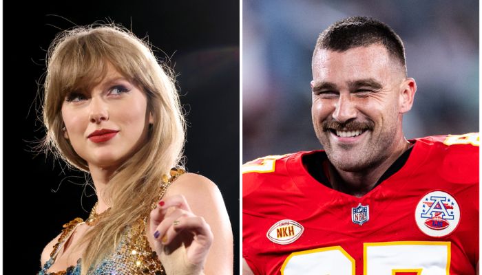 Travis Kelce gives shocking reaction to Taylor Swifts Karma reference