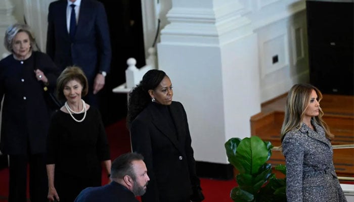 Former First Ladies, including Melania Trump, Michelle Obama, pay ...