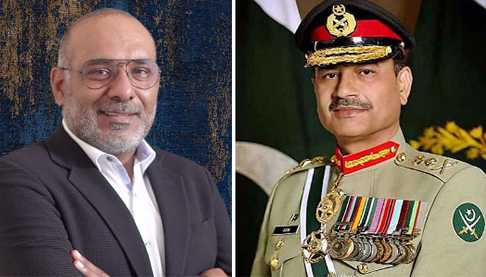 This combination of pictures shows Pakistans Chief of Army Staff General Asim Munir (Right) and American-Pakistani business tycoon Tanweer Ahmed. — Supplied by author