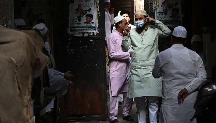 This picture shows Muslim men in India. — AFP/File