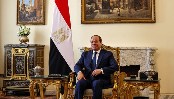 Egyptian President Abdel Fattah al-Sisi meets with US Secretary of State Antony Blinken (not pictured) at Al-Ittihadiya presidential palace in Cairo, Egypt January 30, 2023.—Reuters