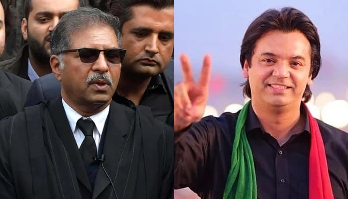 Senator Barrister Ali Zafar and ex-PTI leader Usman Dar. — PPI/Facebook/Usman Dar