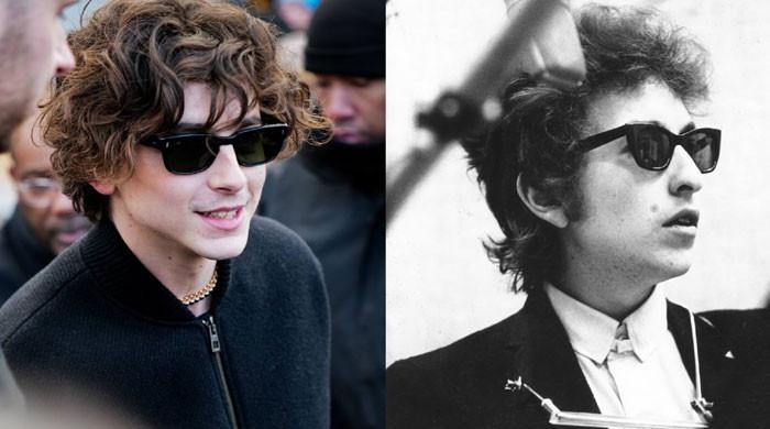 Timothee Chalamet gets deep into character to play Bob Dylan