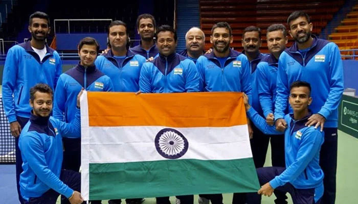 Indias tennis team. — AFP/File