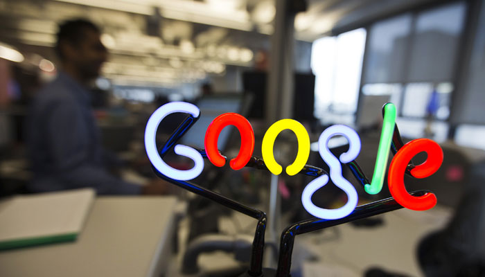 The logo of Google Play is displayed at Tokyo Game Show 2019 in Chiba, east of Tokyo, Japan, September 12, 2019.-Reuters