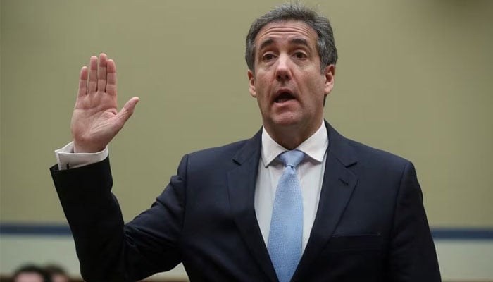 Michael Cohen, the former personal attorney of US president Donald Trump, is sworn in to testify before a House Committee on Oversight and Reform hearing on Capitol Hill in Washington, US, February 27, 2019.