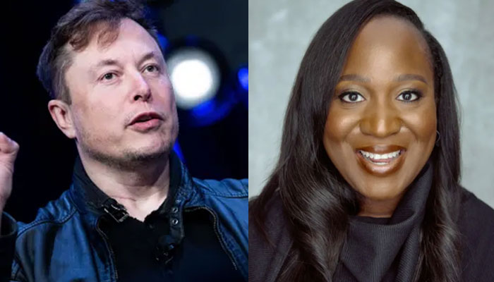 Elon Musk (L) and Toju Duke, a former responsible AI programme manager at Google (R).- LinkedIn/AFP