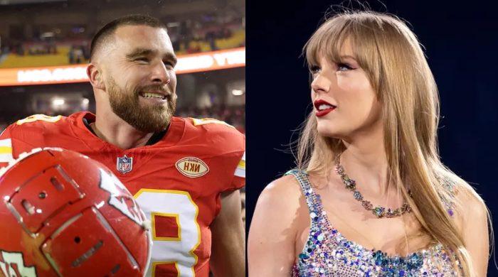 Travis Kelce ends 2023 with a bang alongside Taylor Swift