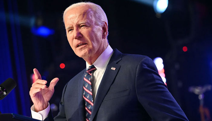 Joe Biden speaks at Montgomery County Community College in Blue Bell, Pennsylvania, on Jan. 5, 2024. — AFP