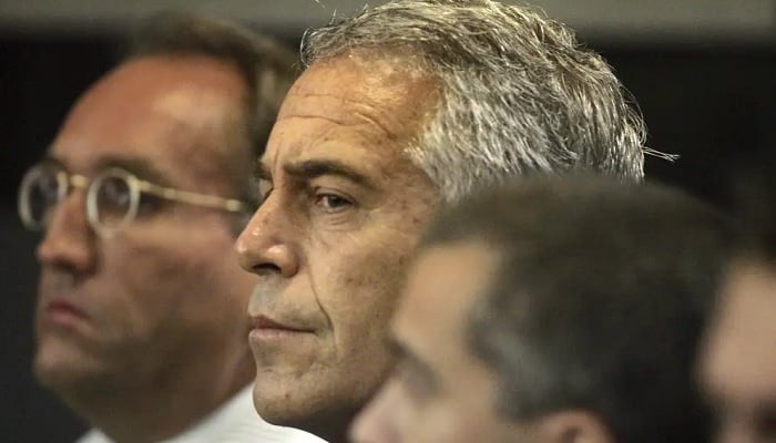 Jeffrey Epstein in court, where he pleaded guilty to two prostitution charges in West Palm Beach, Florida, on July 30, 2008. — Reuters