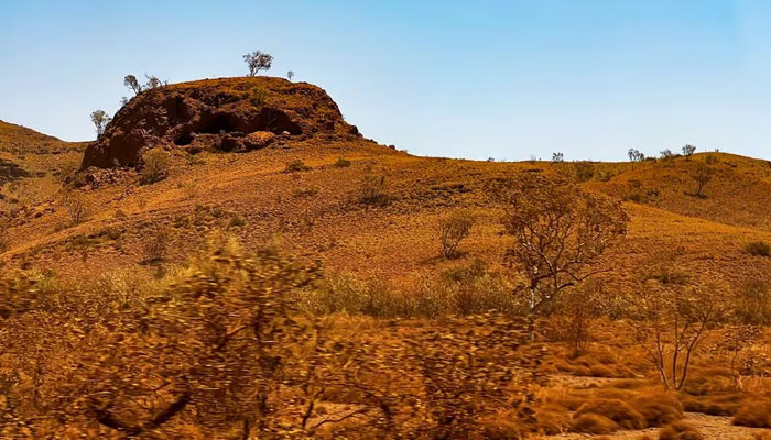 A rocky outcrop holds an Aboriginal shelter of significance in the Pilbara region of Western Australia where human habitation stretches back over 60,000 years, Gudai-darri, 1,120 kilometres (695 miles) northeast of Perth, Australia, October 19, 2023. — Reuters