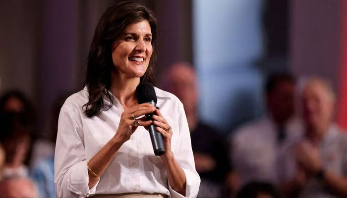 Republican presidential candidate Nikki Haley attends a town hall in Indian Land, South Carolina, US August 28, 2023. — Reuters