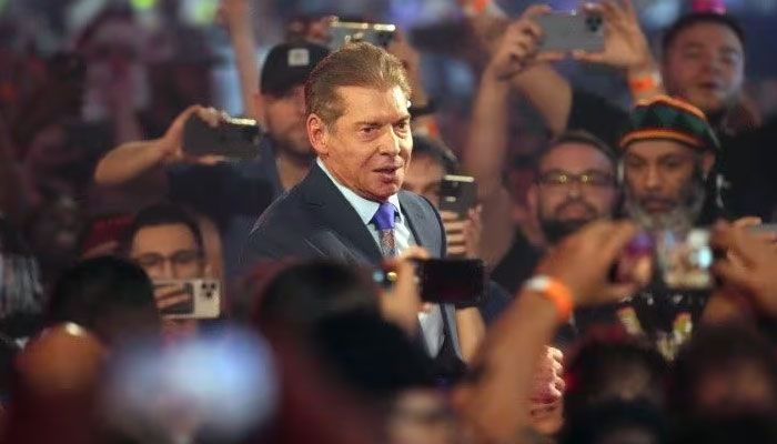 WWE owner Vince McMahon enters the arena during WrestleMania at AT&T Stadium in Arlington, Texas, US on April 3, 2022. — Reuters