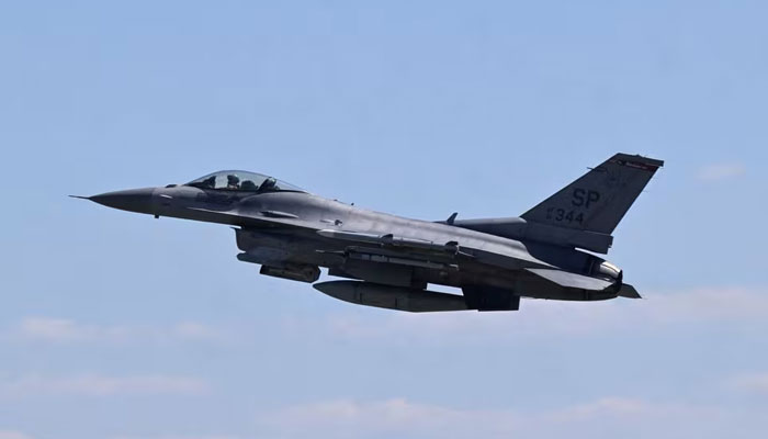 An F-16 fighter jet takes off during a media day of NATOs Air Defender 23 military exercise at Spangdahlem US Air Base near the German-Belgian border in Spangdahlem, Germany June 14, 2023. — Reuters