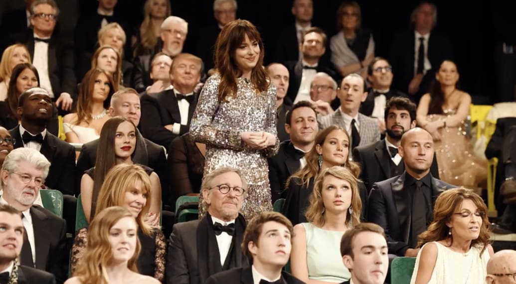 Dakota Johnson honors Taylor Swift in hilarious ‘SNL monologue