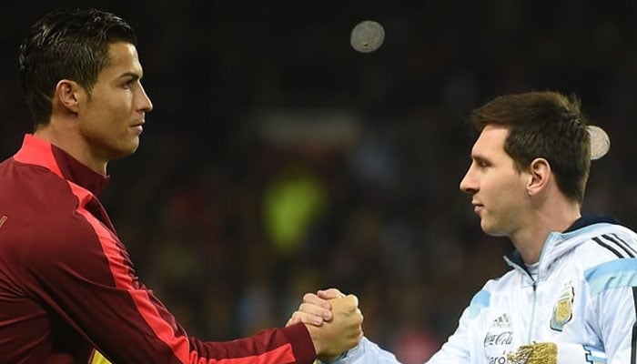 Lionel Messi and Cristiano Ronaldo spotted together at a match. — AFP/File