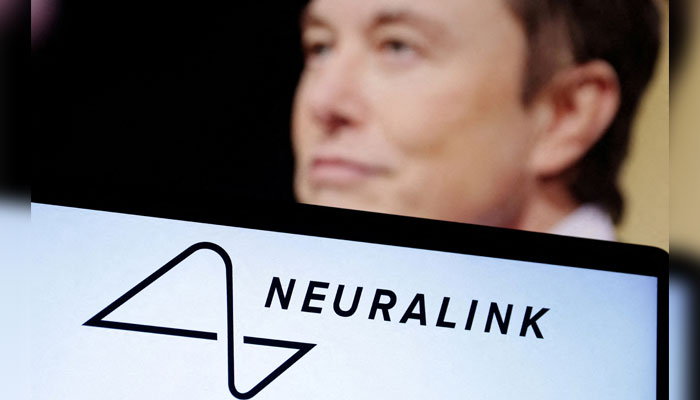Neuralink logo and Elon Musk photo are seen in this illustration taken, on December 19, 2022. — Reuters