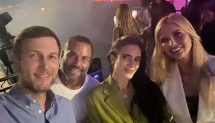 Ivanka Trump at the Calvin Harris concert with husband Jared Kushner and friends. — Instagram/@ivankatrump