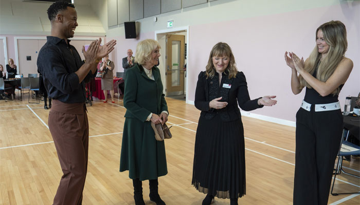 Queen Camilla visits new Meadows Community Centre in Cambridge