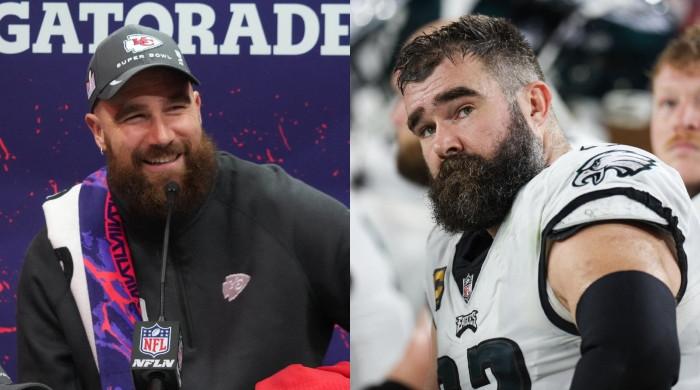 Travis Kelce unsure if brother Jason will recreate shirtless celebration at Super Bowl