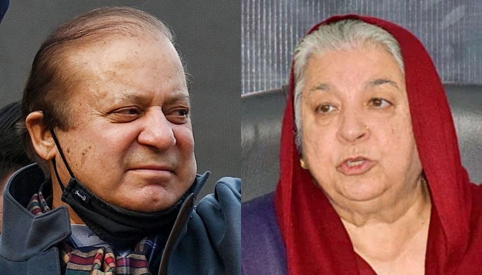 Nawaz Sharif (left) and Yasmeen Rashid. — AFP/PTI