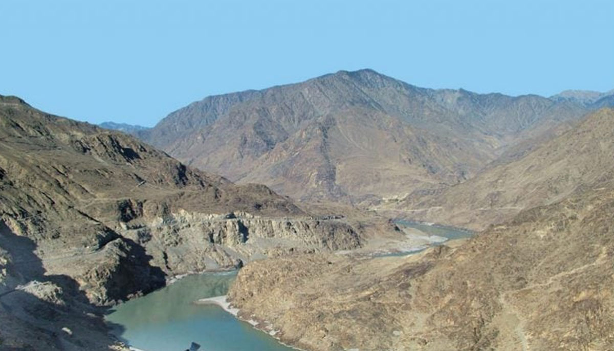 The Indus at the site of the proposed Diamer-Basha dam. — Wapda