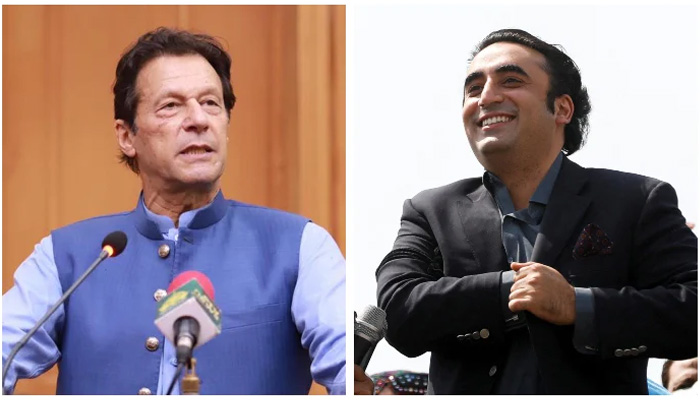 PTI founder Imran Khan (left) and PPP Chairman Bilawal Bhutto-Zardari. — PID/Reuters/File