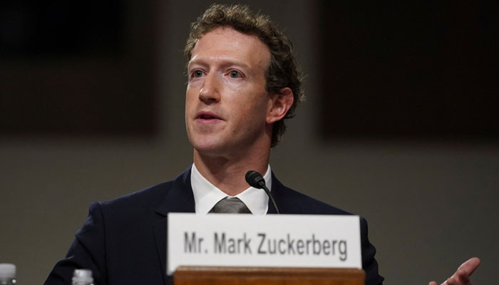 Metas CEO Mark Zuckerberg testifies during the Senate Judiciary Committee hearing on online child sexual exploitation at the US Capitol, in Washington, US, January 31, 2024. — Reuters