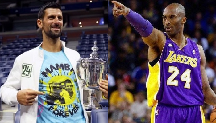 This combination of images shows tennis legend Novak Djokovic (left) and late basketball legend Kobe Bryant. — AFP/Files