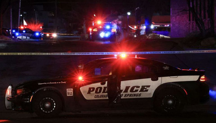 A Colorado Springs Police vehicle parked near a crime scene. — Reuters/File