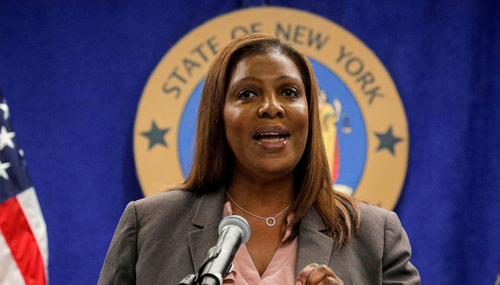 New York State Attorney General, Letitia James. —Reuters